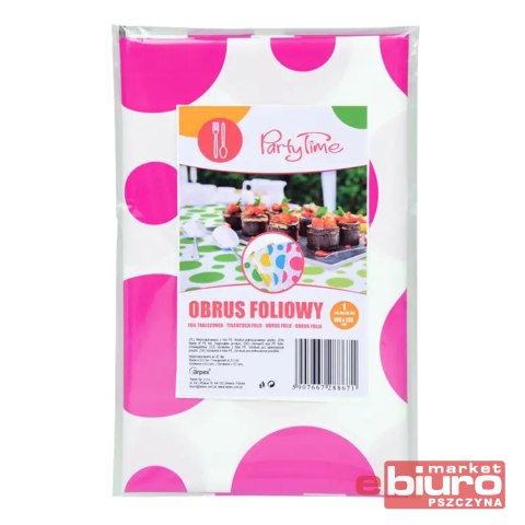 OBRUS FOLIA W GROCHY RÓŻOWY ARPEX