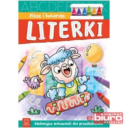 KOLOROWANKA EDUKACYJNA PISZĘ I KOLORUJĘ LITERKI AKSJOMAT