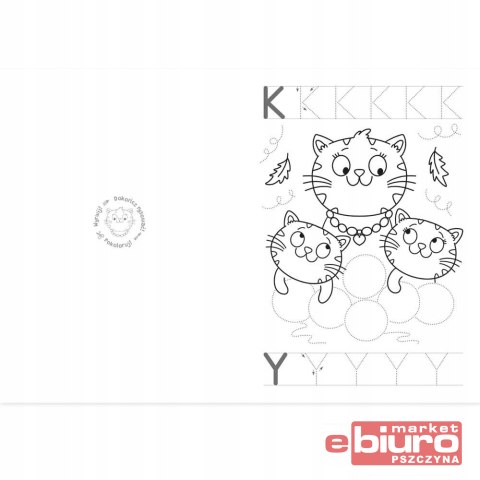 KOLOROWANKA EDUKACYJNA PISZĘ I KOLORUJĘ LITERKI AKSJOMAT