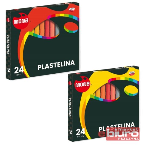 PLASTELINA 24 KOL 15G MONA
