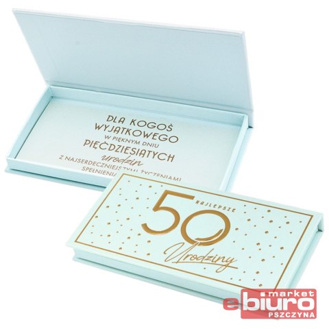 PUDEŁKO OZDOBNE NA BANKNOTY MB-018 URODZ 50 PASSIO