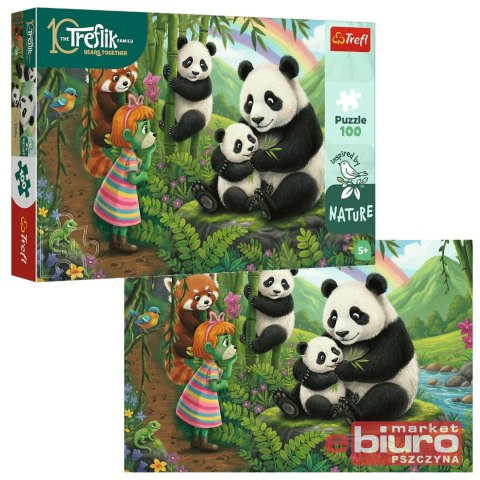 PUZZLE 100 INSPIRED BY NATURE PANDY TREFLIKI TREFL