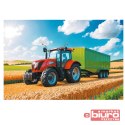 PUZZLE 100 MASZYNY ROLNICZE TRAKTOR Z PRZYCZ 16494