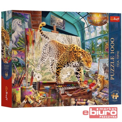 PUZZLE 1000 TEA TIME LAMPARTY W PRACOWNI MALARSKIE
