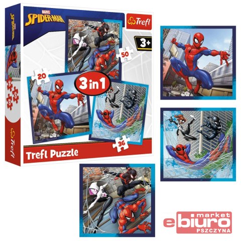 PUZZLE "3W1" PAJĘCZY PRZYJACIELE 34874 TREFL
