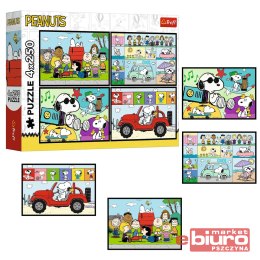 PUZZLE 4X250 FISTASZKOWE PRZYGODY 13370 TREFL