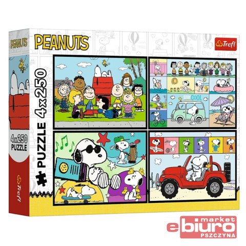PUZZLE 4X250 FISTASZKOWE PRZYGODY 13370 TREFL