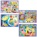 PUZZLE 4X250 SZALONY ŚWIAT SPONGE BOBA 13342 TREFL
