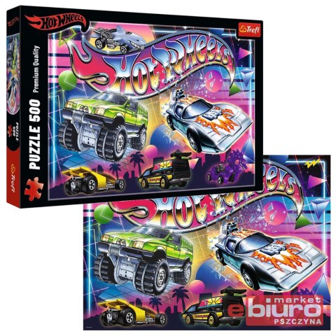 PUZZLE 500 HOT WHEELS LATA 80 37538 TREFL