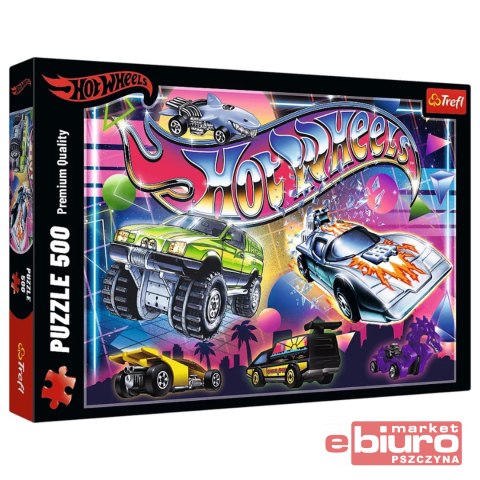 PUZZLE 500 HOT WHEELS LATA 80 37538 TREFL