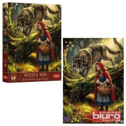 PUZZLE 500 PREMIUM CZERWONY KAPTUREK I WILK TREFL