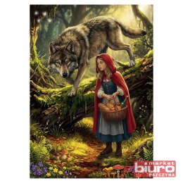 PUZZLE 500 PREMIUM CZERWONY KAPTUREK I WILK TREFL