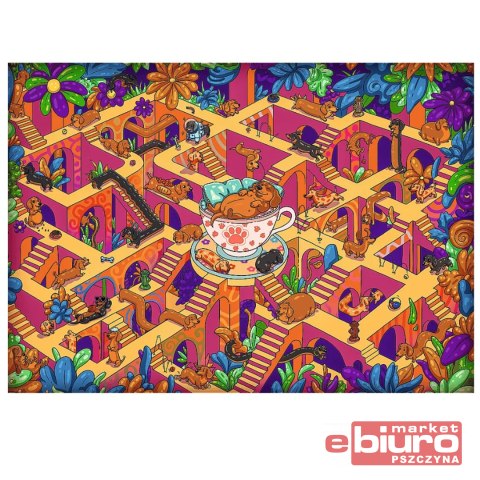 PUZZLE 500 PREMIUM WESOŁE JAMNIKI 37630 TREFL