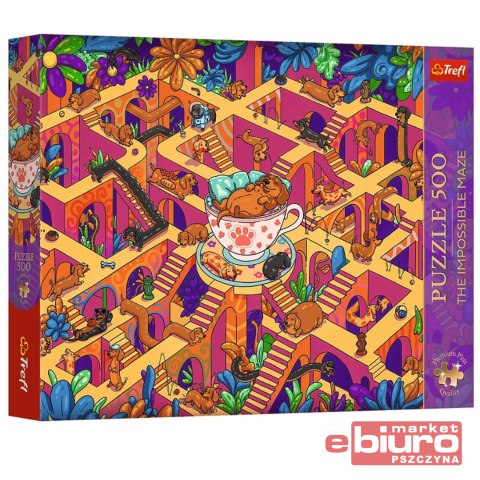 PUZZLE 500 PREMIUM WESOŁE JAMNIKI 37630 TREFL