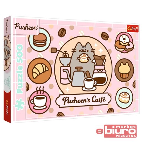 PUZZLE 500 PUSHEEN W KAWIARNI 37528 TREFL