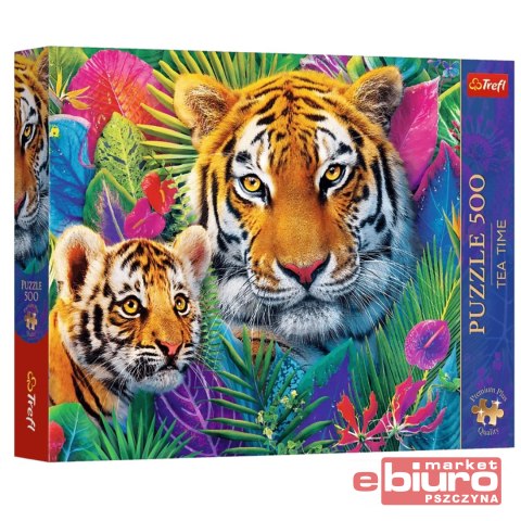 PUZZLE 500 TYGRYSY W DŻUNGLI 37625 TREFL