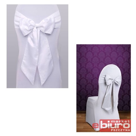 SZARFY NA KRZESŁO BIAŁE 015X2,75 PARTYDECO