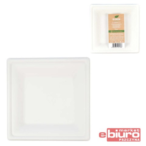 TALERZE 15X15CM TRZCINA CUKROWA A'6 DG7986 ARPEX