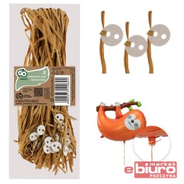 TASIEMKI Z KRĄŻKAMI ECO DO WIĄZANIA BALONÓW 50SZT