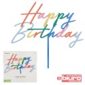 TOPPER AKRYLOWY NA TORT HAPPY BIRTHDAY 18X16,5CM