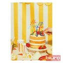 TOPPER AKRYLOWY NA TORT HAPPY BIRTHDAY 18X16,5CM