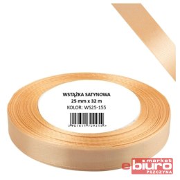 WSTĄŻKA SATYNOWA 12MM/32 KOLOR 155 J.BRZOSKWINIOWY