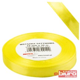 WSTĄŻKA SATYNOWA 12MM/32 KOLOR 182 ZIELONY LIMONKO