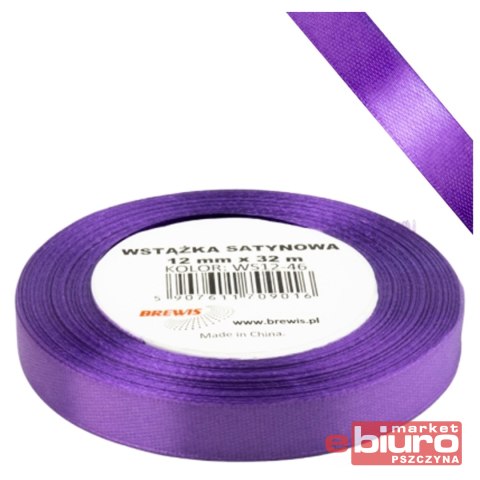 WSTĄŻKA SATYNOWA 12MM/32 KOLOR 46 ORCHIDEA BREWIS