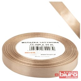 WSTĄŻKA SATYNOWA 12MM/32 KOLOR 60 TAN BREWIS