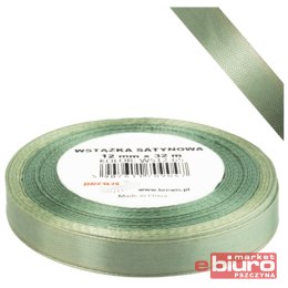 WSTĄŻKA SATYNOWA 12MM/32 KOLOR 65 SZAROZIELONY BRE