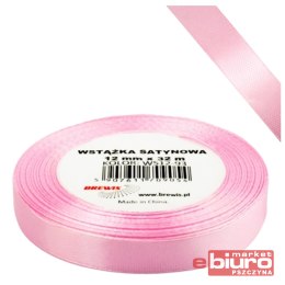 WSTĄŻKA SATYNOWA 12MM/32 KOLOR 93 BABY PINK BREWIS