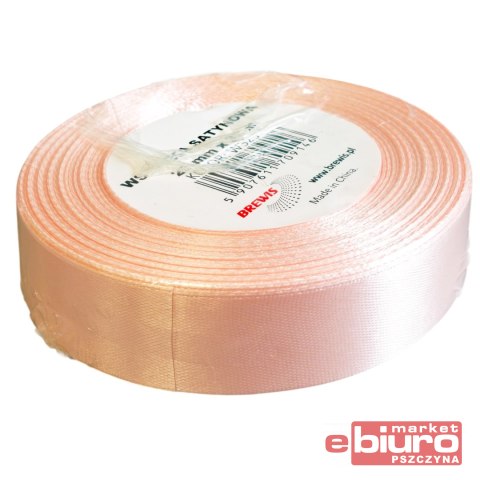 WSTĄŻKA SATYNOWA 25MM/32 KOLOR 6 MORELOWY BREWIS