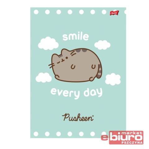 ZESZYT A4 32K KRATKA LAMINOWANY PUSHEEN UNIPAP