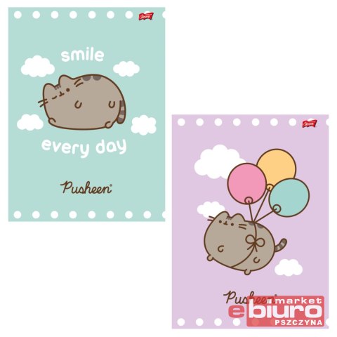 ZESZYT A4 32K KRATKA LAMINOWANY PUSHEEN UNIPAP