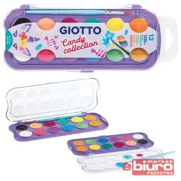 FARBY AKWARELE 12 KOLORÓW CANDY COLLECTON GIOTTO