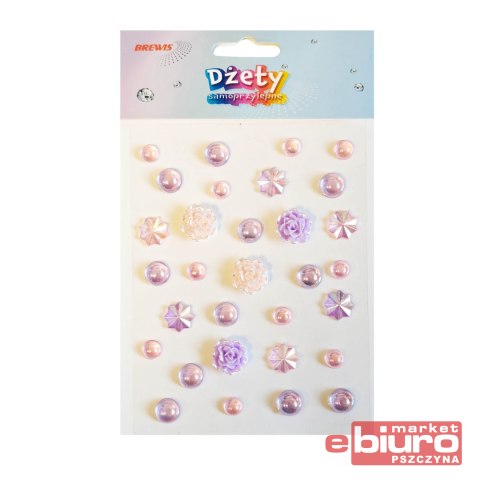 DŻETY SAMOPRZYLEPNE DS108 PERŁOWE WZORY BREWIS