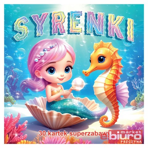KOLOROWANKA SYRENKI 30 KARTEK SUPERZABAWY MD