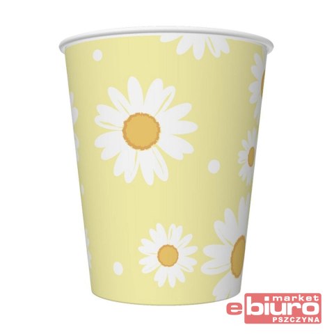 KUBECZKI PAPIEROWE ŻÓŁTE STOKROTKI 250ML A'6 GODAN