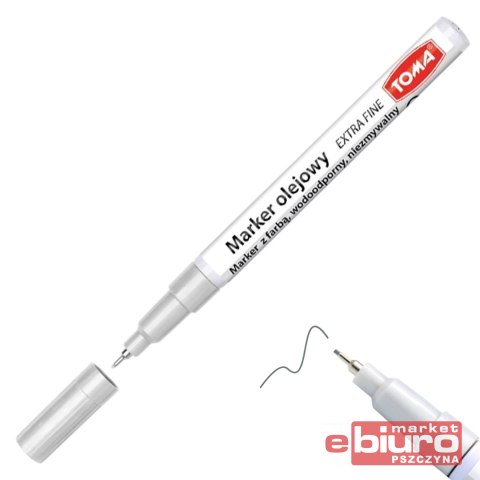 MARKER OLEJOWY EXTRA FINE SREBRNY TO-442 TOMA