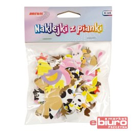 NAKLEJKI Z PIANKI PVC69 ZWIERZĘTA WIEJSKIE BREWIS
