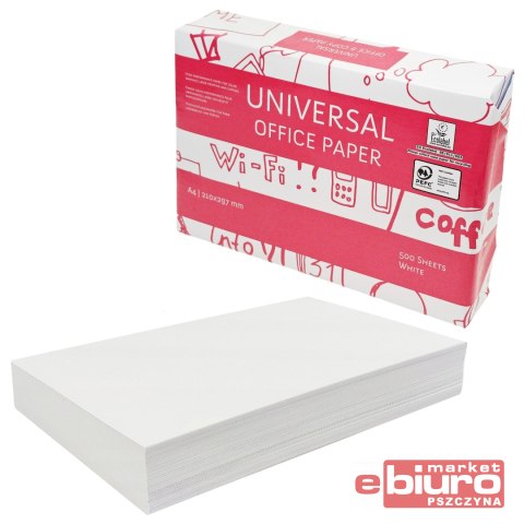 PAPIER KSERO BIAŁY A4 BIAŁOŚĆ CIE160 UNIVERSAL