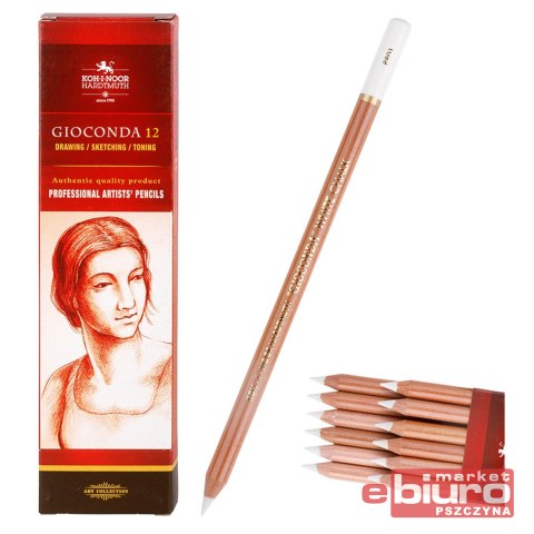 PASTELA GIOCONDA 8801 BIAŁA DREWNO A'12 KOH-I-NOOR