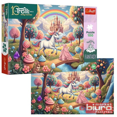 PUZZLE 100 JEDNOROŻEC W SŁODYCZOLANDII 16574 TREFL