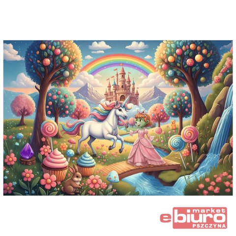PUZZLE 100 JEDNOROŻEC W SŁODYCZOLANDII 16574 TREFL