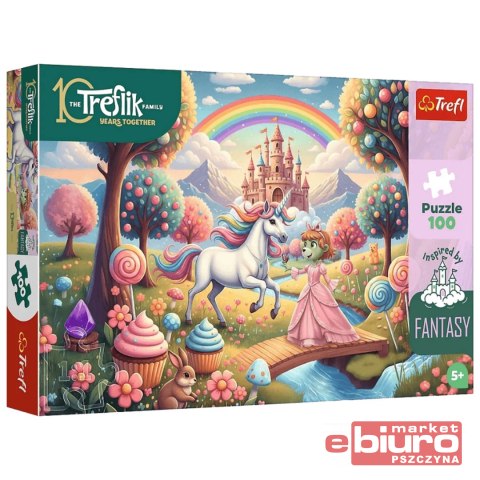 PUZZLE 100 JEDNOROŻEC W SŁODYCZOLANDII 16574 TREFL