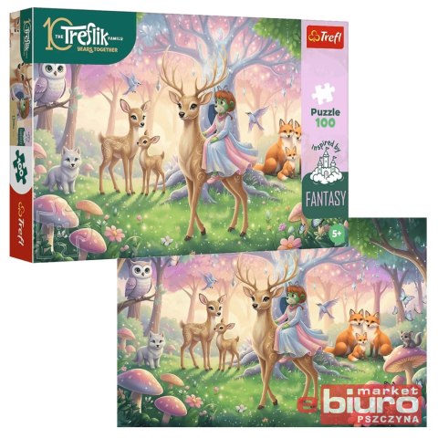 PUZZLE 100 ZWIERZĘTA Z MAGICZNEGO LASU 16577 TREFL