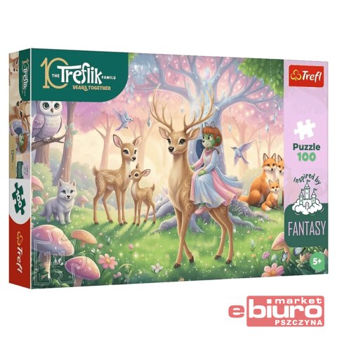PUZZLE 100 ZWIERZĘTA Z MAGICZNEGO LASU 16577 TREFL