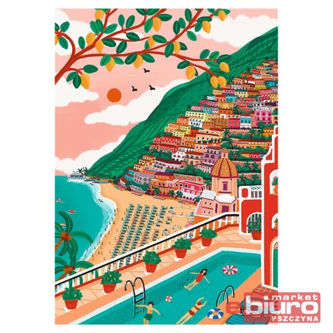 PUZZLE 1000 ART OF COLOUR POSITANO WŁOCHY 10895 TREFL