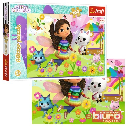 PUZZLE 100 GLITTER BROKATOWA GABBY TREFL