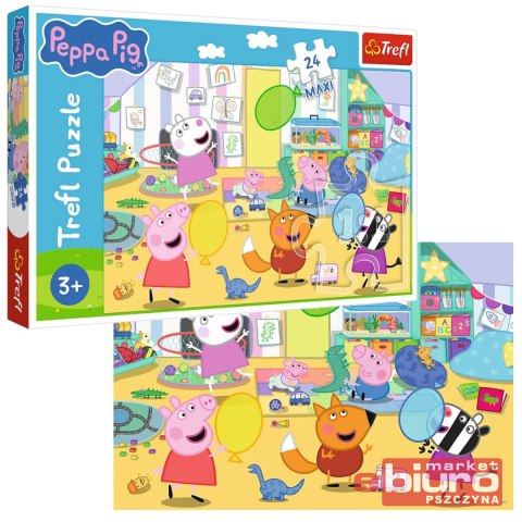 PUZZLE 24 MAXI PIĘKNA PEPPA 14367 TREFL